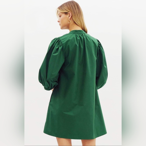 NEW Hunter Green Pocket Dress - Picture 3 of 3